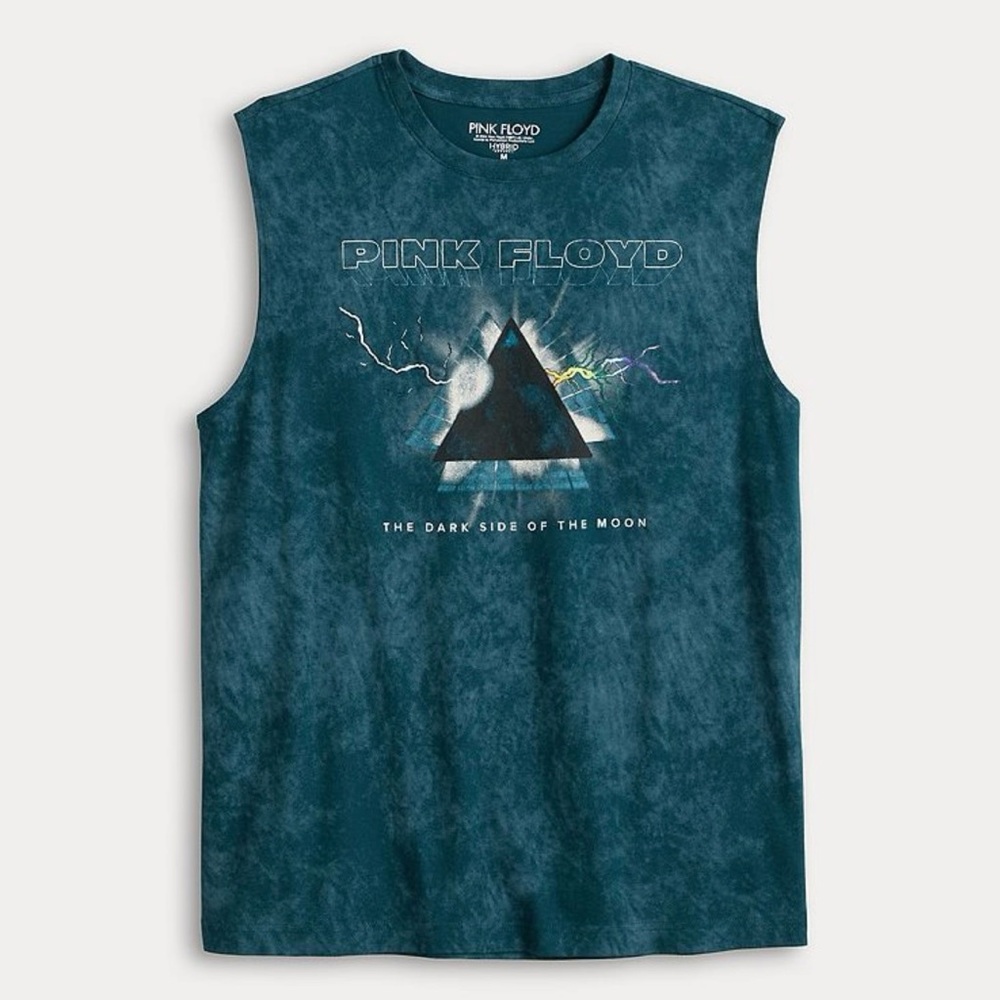 Pink Floyd Dark Side Blue Sleeveless Shirt Size M or L 🆕